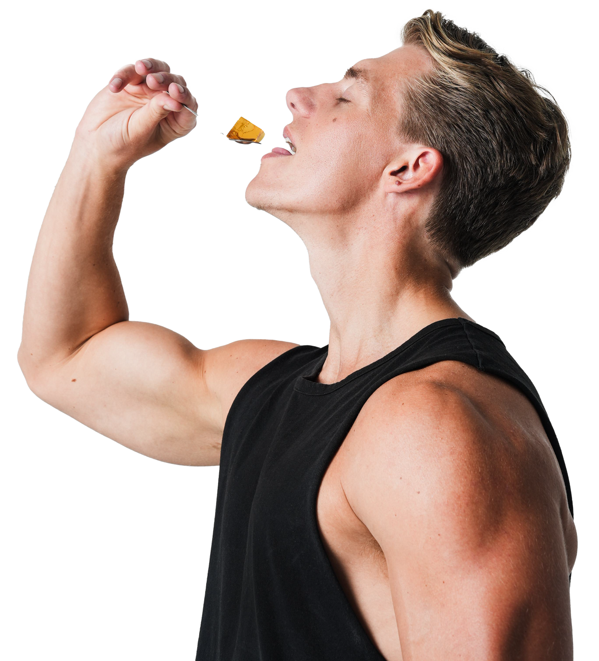 Member enjoying product