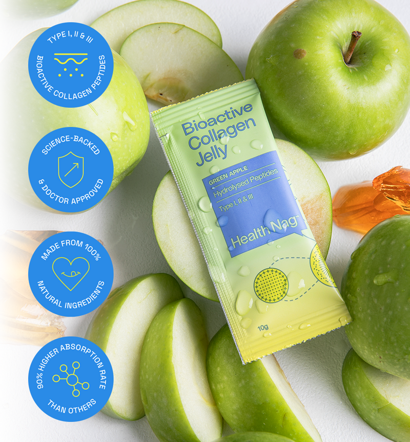 Bioactive Collagen Jelly Sachets – Green Apple