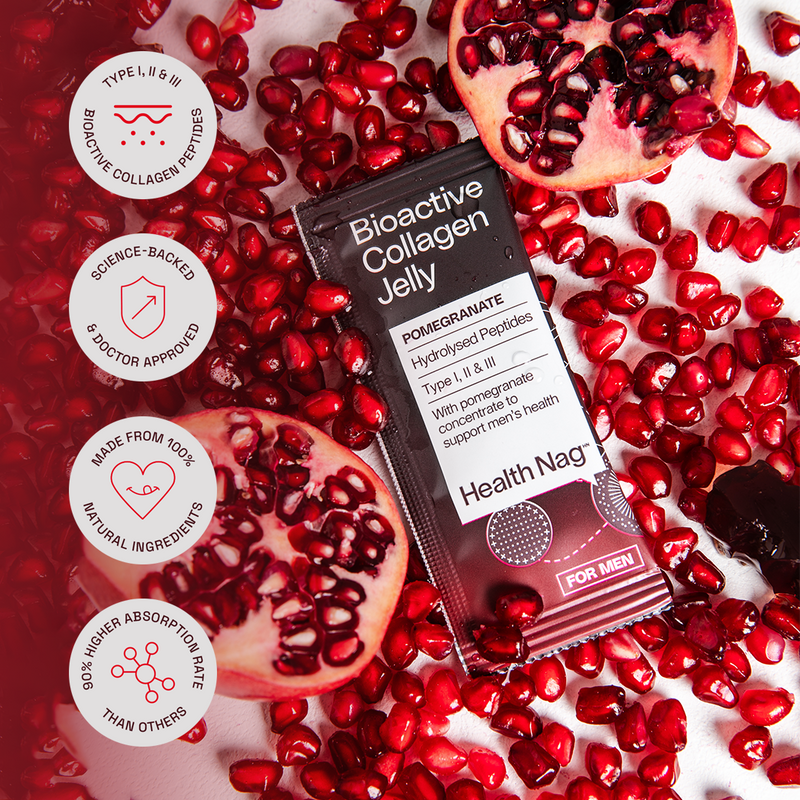 Bioactive Collagen Jelly Sachets – Pomegranate