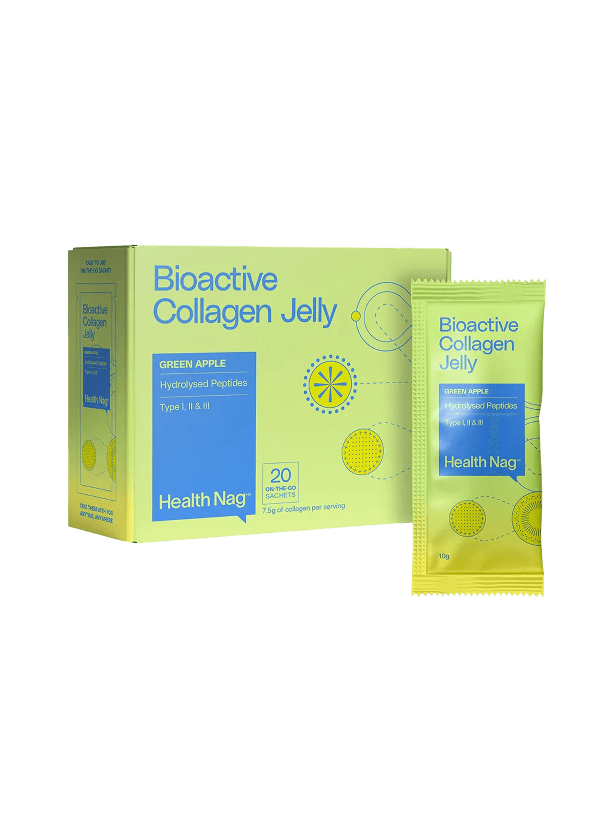 Bioactive Collagen Jelly Sachets – Green Apple