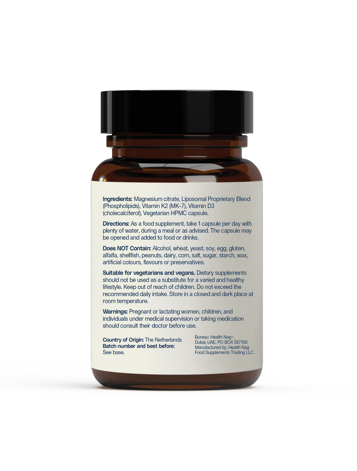 Liposomal D3 + K2 + Magnesium Citrate