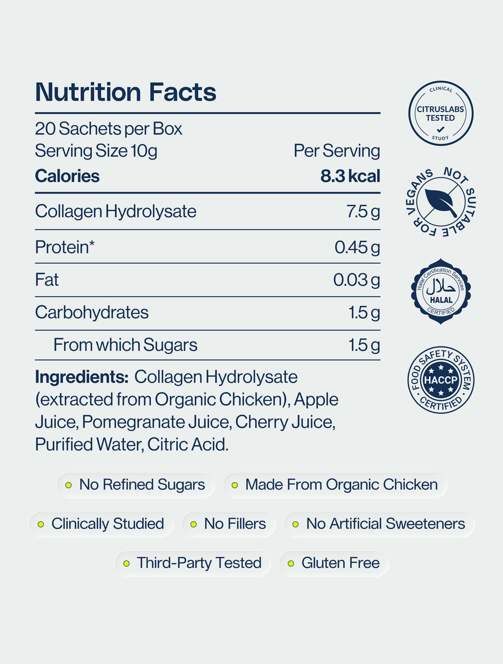 Bioactive Collagen Jelly Sachets – Pomegranate