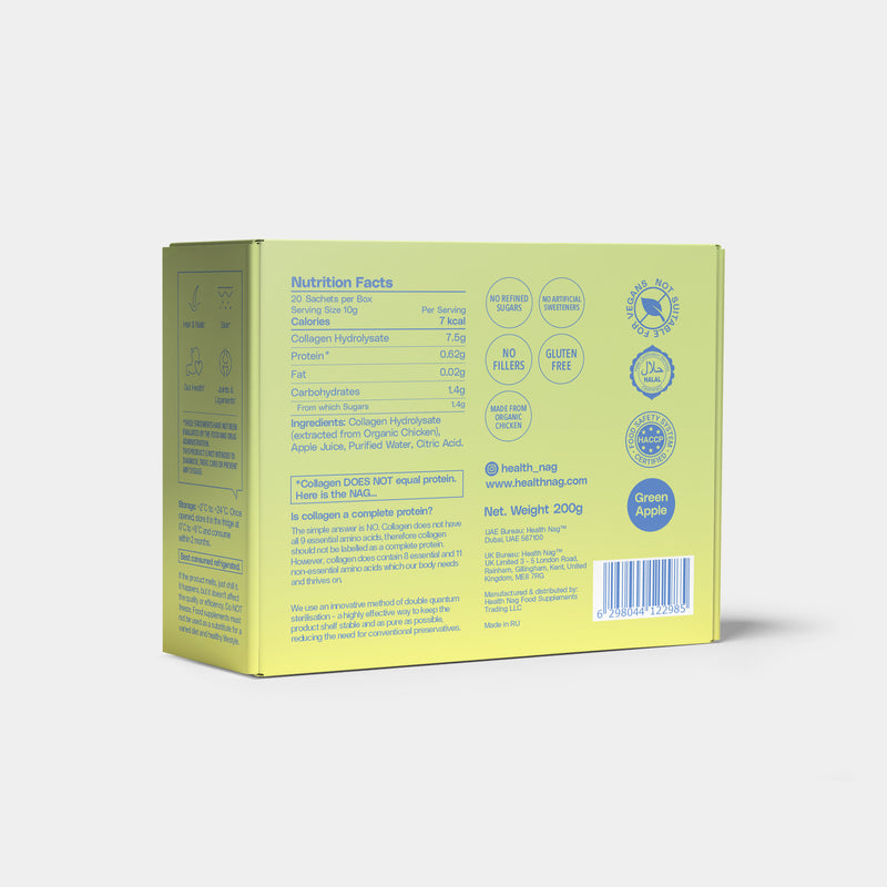 Bioactive Collagen Jelly Sachets – Green Apple