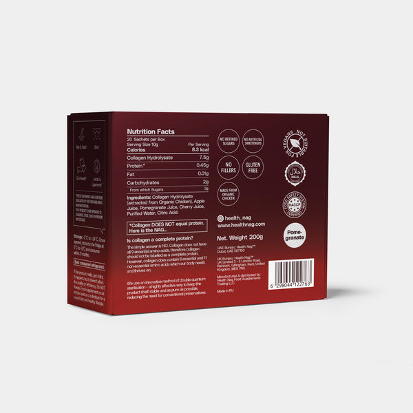 Bioactive Collagen Jelly Sachets – Pomegranate